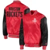 Red Houston Rockets The Enforcer Varsity Jacket 3