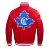 Red Montreal Canadiens Retro Varsity Jacket 1