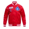 Red Montreal Canadiens Retro Varsity Jacket