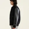 Root Classic 2.0 Black Wool and Leather Varsity Jacket 2