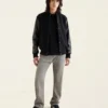 Root Classic 2.0 Black Wool and Leather Varsity Jacket 5