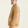 Roots Shearling Camel Varsity Jacket 2