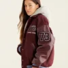 Roots Sporting Goods Maroon Wool Varsity Jacket 2