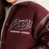 Roots Sporting Goods Maroon Wool Varsity Jacket 5