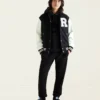 Roots Vintage 2.0 Black and White Varsity Jacket 6