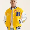 Roots X Better Gift Shop Buddy Yellow and White Jacket