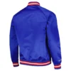 Sacramento Kings Classics Throwback Wordmark Royal Blue Varsity Jacket 1