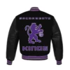 Sacramento Kings Letterman Black Wool & Leather Varsity Jacket 1
