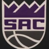 Sacramento Kings Two Tone Black and White Wool and Leather Varsity Jacket 2