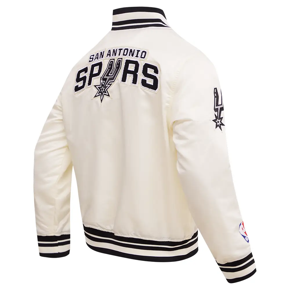 San Antonio Spurs Retro Classic Rib Varsity Jacket 2