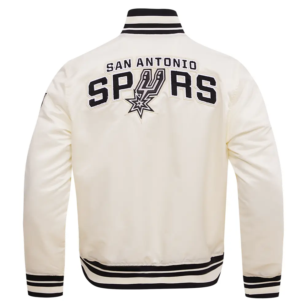 San Antonio Spurs Retro Classic Rib Varsity Jacket 3