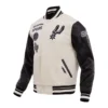 San Antonio Spurs Retro Classic Wool & Leather Varsity Jacket 1
