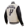 San Antonio Spurs Retro Classic Wool & Leather Varsity Jacket 2