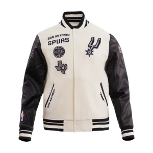 San Antonio Spurs Retro Classic Wool & Leather Varsity Jacket