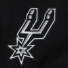 San Antonio Spurs Script Tail Black Wool & leather Varsity Jacket 4