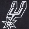 San Antonio Spurs Script Tail Women’s Black Wool and Leather Varsity Jacket 5