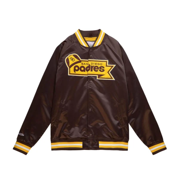 San Diego Padres Lightweight Satin Full-Snap Jacket