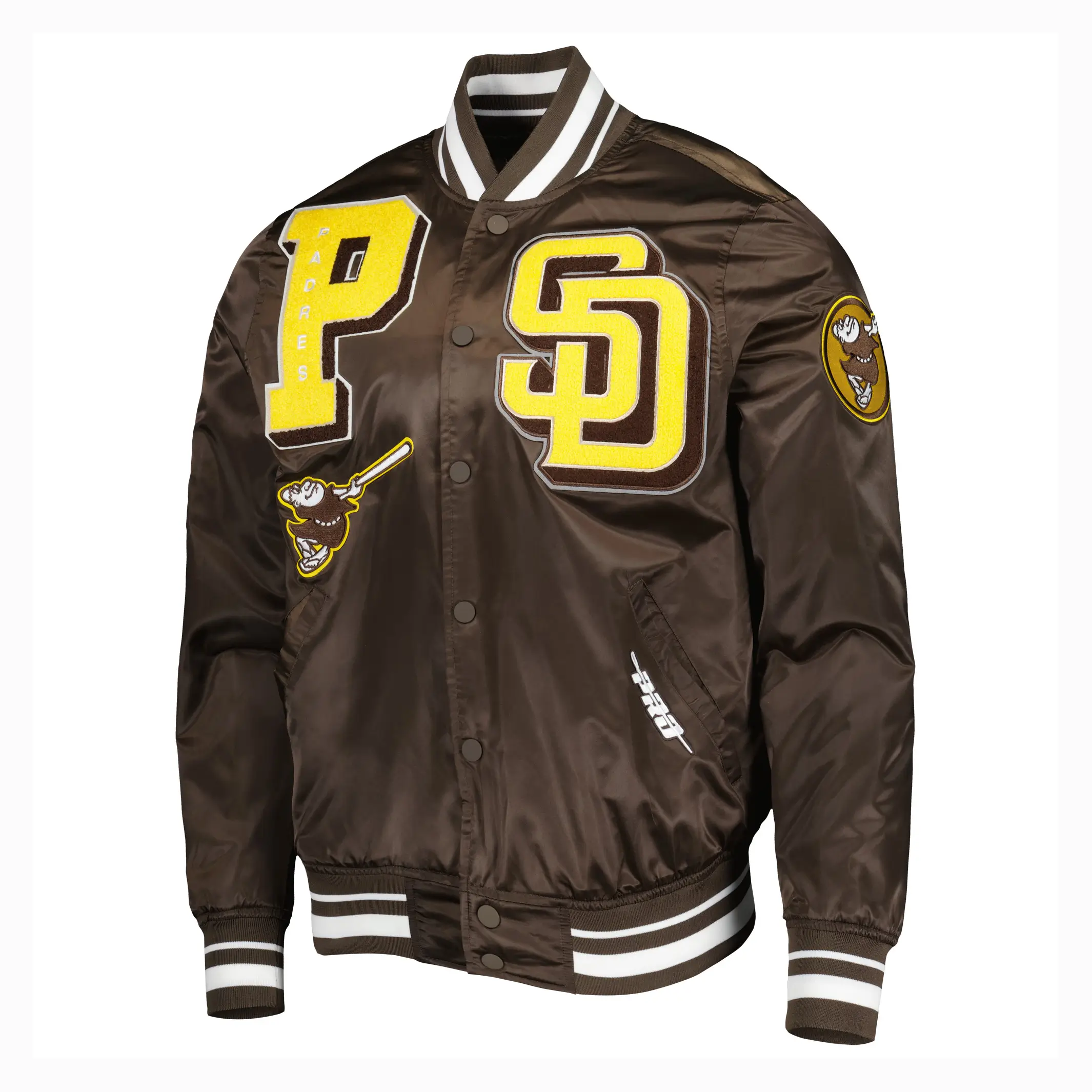 San Diego Padres Mashup Full-Snap Satin Varsity Jacket