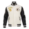 San Diego Padres Retro Classic Cream & Black Varsity Jacket 2