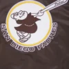 San Diego Padres Retro Classic Full-Snap Satin Varsity Brown Jacket 5