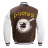 San Diego Padres Retro Classic Wool & Leather Varsity Jacket 3