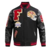 San Francisco 49ers Mashup Black Varsity Jacket
