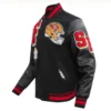San Francisco 49ers Mashup Black Varsity Jacket 2