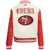 San Francisco 49ers Retro Classic Women´s Rib Varsity Jacket 1