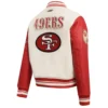 San Francisco 49ers Retro Classic Women´s Rib Varsity Jacket 3