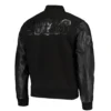 San Francisco 49ers Triple Black Varsity Jacket 1