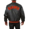 San Francisco Giants Black Full Leather Varsity Jacket 1