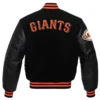San Francisco Giants Letterman Black Wool & Leather Varsity Jacket 1