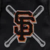 San Francisco Giants Mashup Black Varsity Jacket For Women's