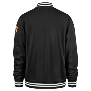 San Francisco Giants Pack Pro Camden Full-Zip Track Varsity Black Jacket 1