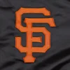 San Francisco Giants Pick & Roll Full-Snap Black Satin Varsity Jacket 2