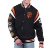 San Francisco Giants Quick Full-Snap Black Varsity Jacket