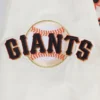 San Francisco Giants Script Tail White Satin Varsity Jacket 6