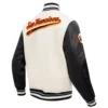 San Francisco Giants Script Tail Wool & Leather Varsity WhiteBlack Jacket 3