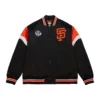 San Francisco Giants Team Cooperstown Heavyweight Satin Varsity Jacket