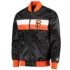 San Francisco Giants The Ambassador Black Satin Varsity Jacket