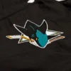 San Jose Sharks Black Letterman Varsity Jacket 3