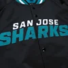 San Jose Sharks Throwback Wordmark Jacket 2