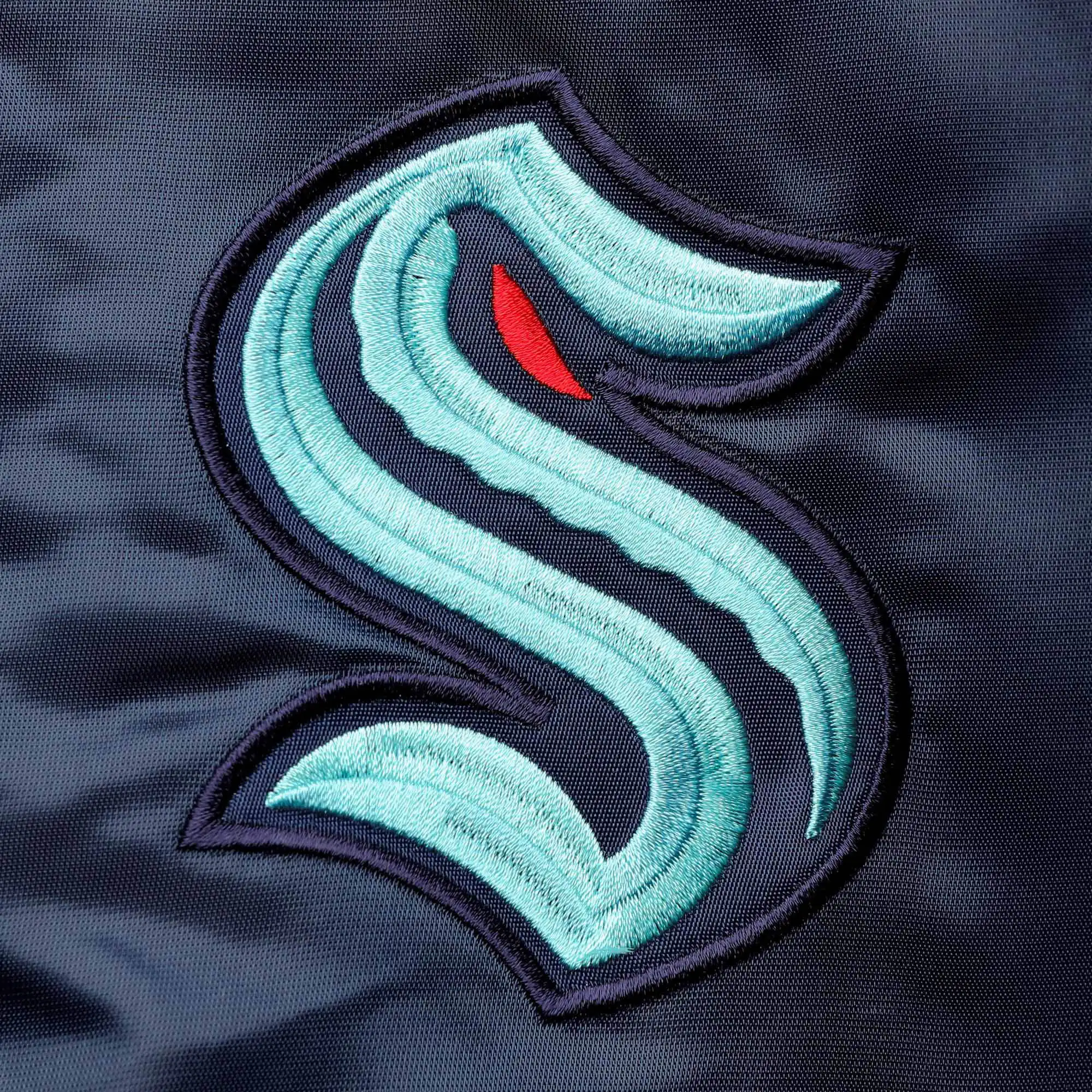 Seattle Kraken The Leader Navy Blue Varsity Jacket 2
