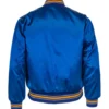 Seattle Mariners Ebbets 1982 Authentic Satin Royal Blue Varsity Jacket 1