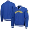 Seattle Mariners Pack Pro Camden Full-Zip Track Varsity Blue Jacket 2