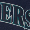 Seattle Mariners Real Full Leather Navy Varsity Jacket 3