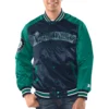 Seattle Mariners Renegade Satin Varsity NavyAqua Jacket