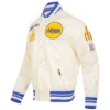 Seattle Mariners Retro Classic Ribbed Knitted Full-Snap Satin Varsity Jacket 2