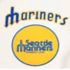 Seattle Mariners Retro Classic WhiteBlue Wool & Leather Varsity Jacket 5