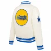 Seattle Mariners Retro Classic Womens Satin Varsity Jacket White